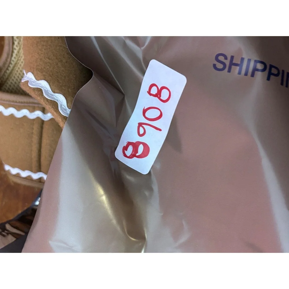 Gingerbread Dog Harness Large Tan Canvas Christmas Holiday Hooded‎ Costume